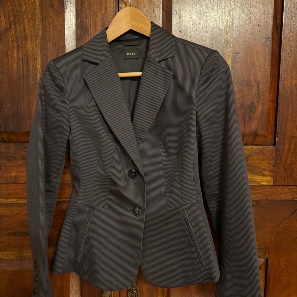 Mexx Dark Gray Pinstripe Blazer